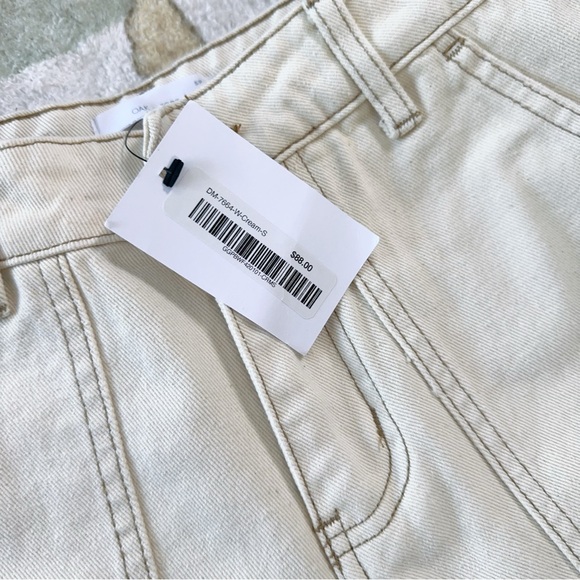 Oak fort 7664 cream crop cargo jean S - Picture 4 of 9